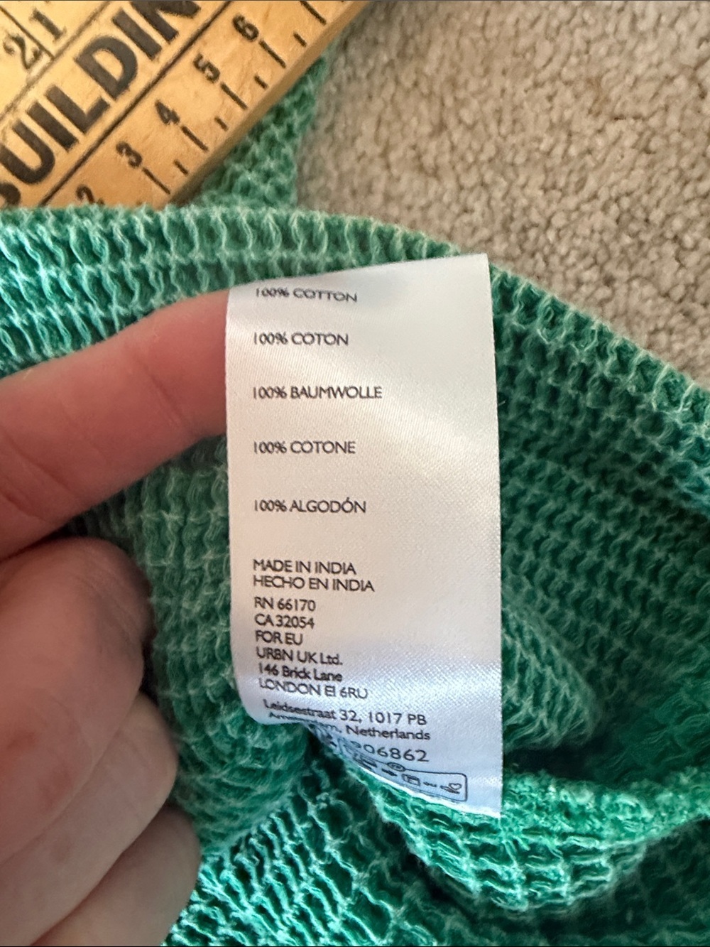 BDG Emerald Green BDG Jersey Chore Waffle Shirt Size XS NWT - Picture 5 of 8